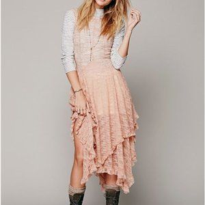 Free People French Courtship Lace Slip dress